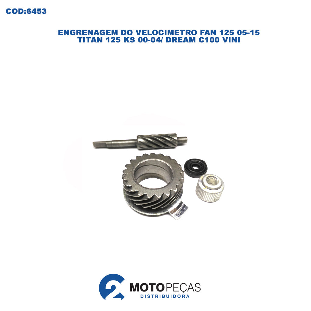 Engrenagem do Velocimetro Fan 125 04/08 /TITAN 125 KS 00/04 /BIZ 100 98/05 Vini