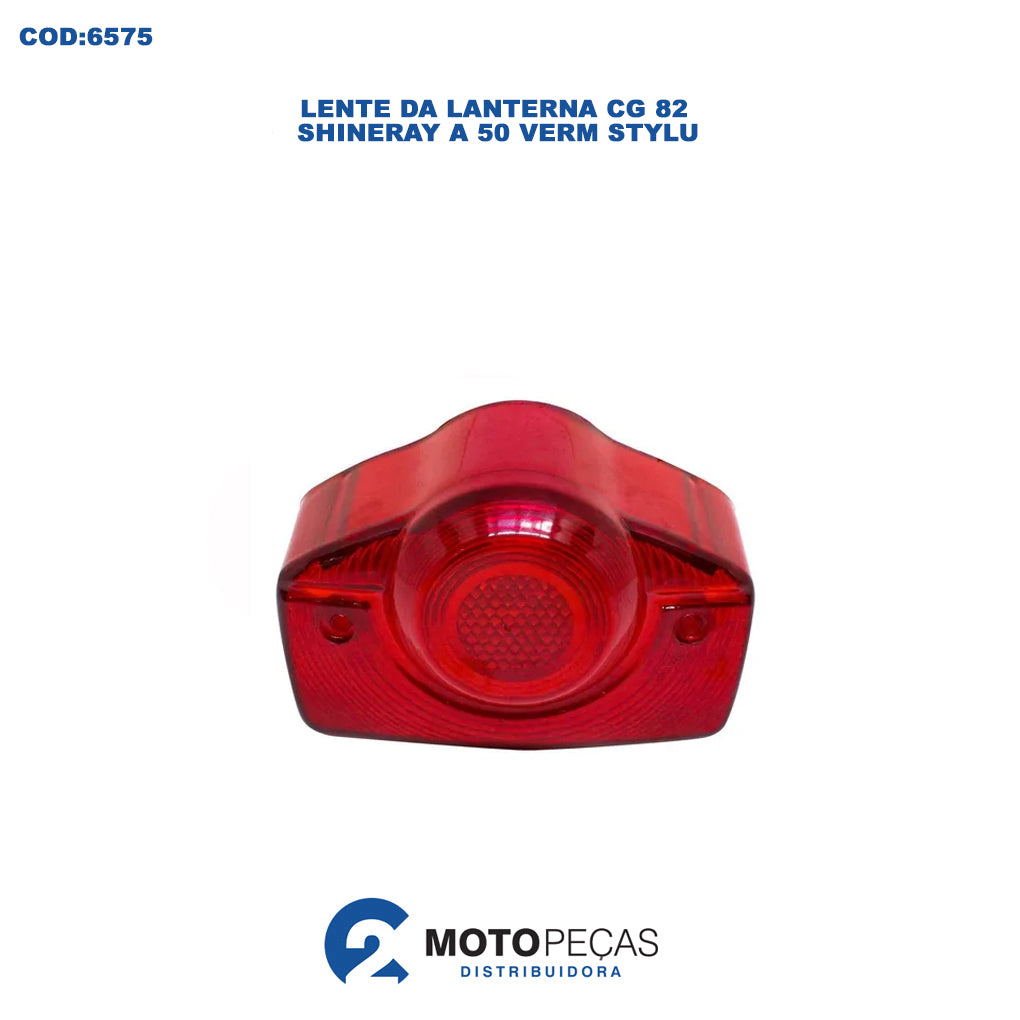 Lente da Lanterna CG 82 / Shineray a 50 Verm Stylu