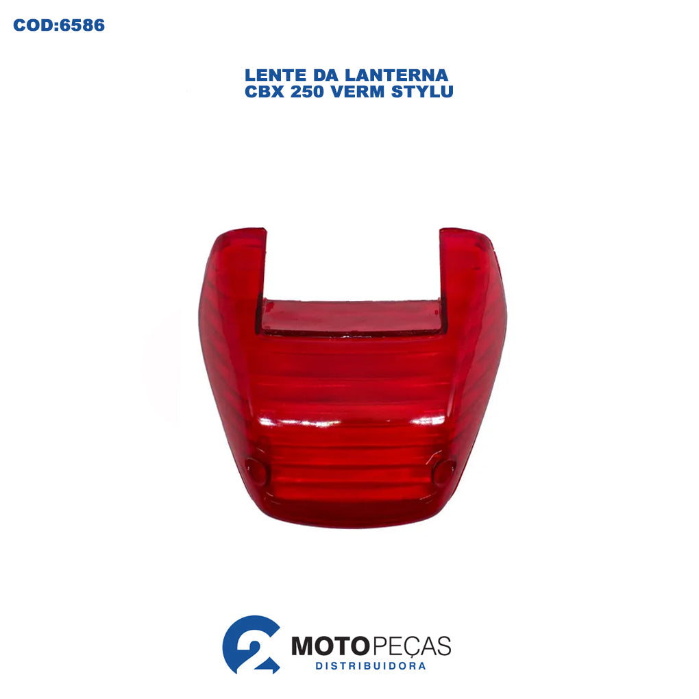 Lente da Lanterna CBX 250 Verm Stylu