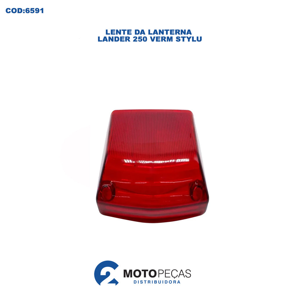 Lente da Lanterna XTZ 125 03/16 Tenere 250 11/15 Lander 250 07/18 Verm Stylu