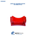 Lente da Lanterna Factor 125 Verm Stylu