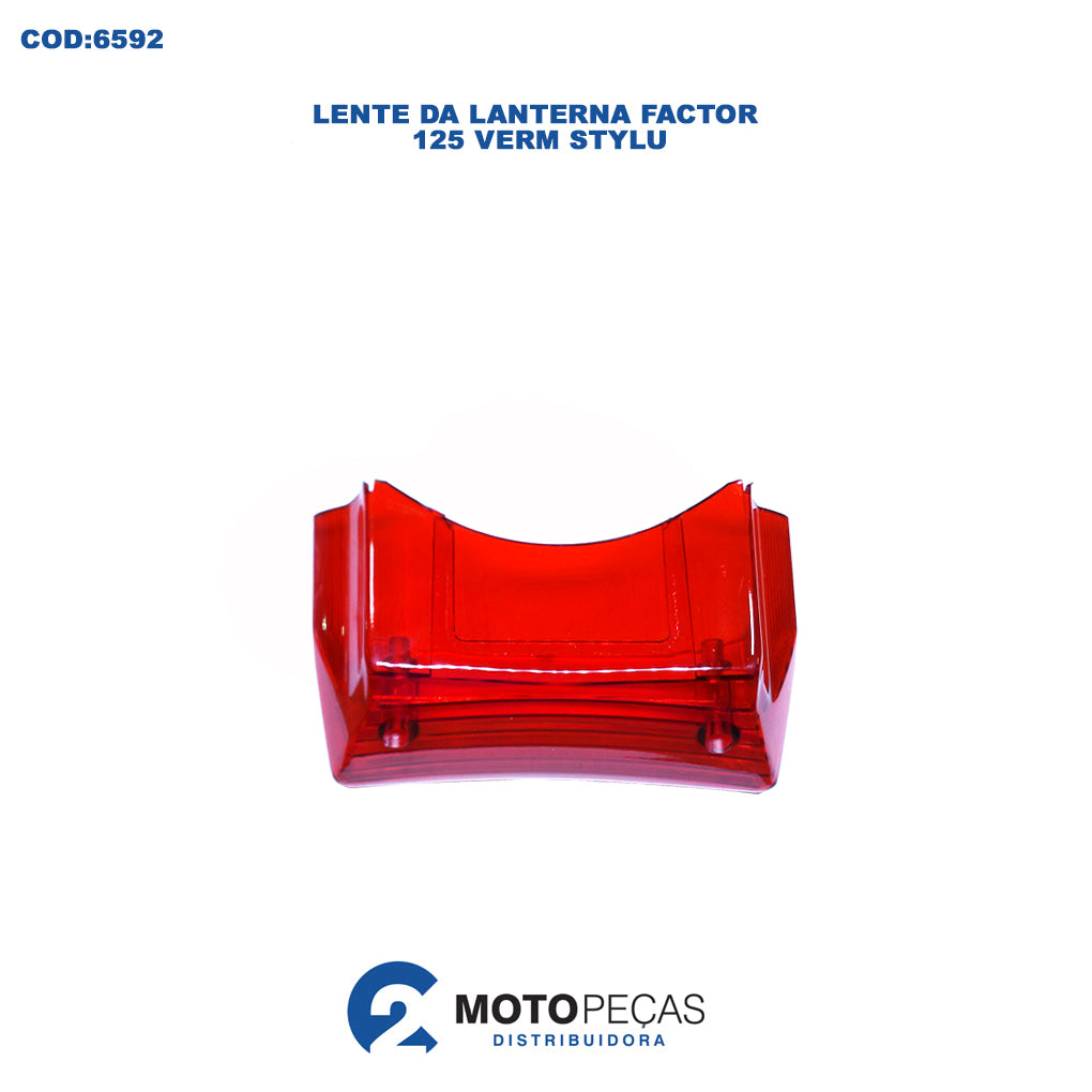 Lente da Lanterna Factor 125 Verm Stylu