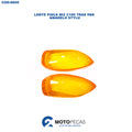 Lente Pisca Biz C100 Tras Par Amarelo Stylu