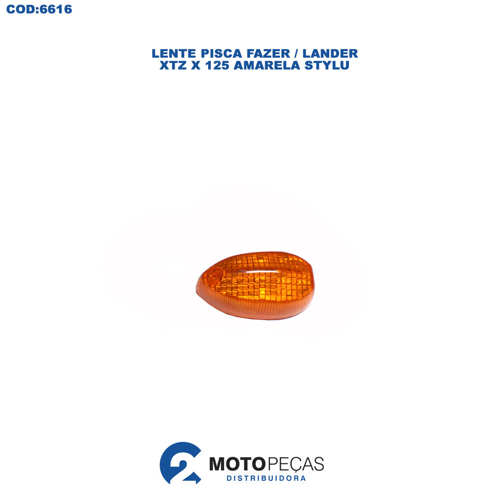 Lente Pisca Fazer / LANDER/ XTZ X 125 Amarela Stylu