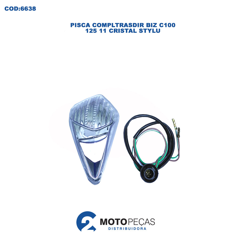 Pisca Compl Tras Dir Biz C100 /125 11 Cristal Stylu
