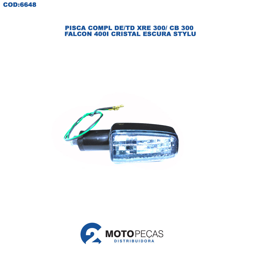 Pisca Compl DE/TD XRE 300/ CB 300/ Falcon 400I Cristal Escura Stylu