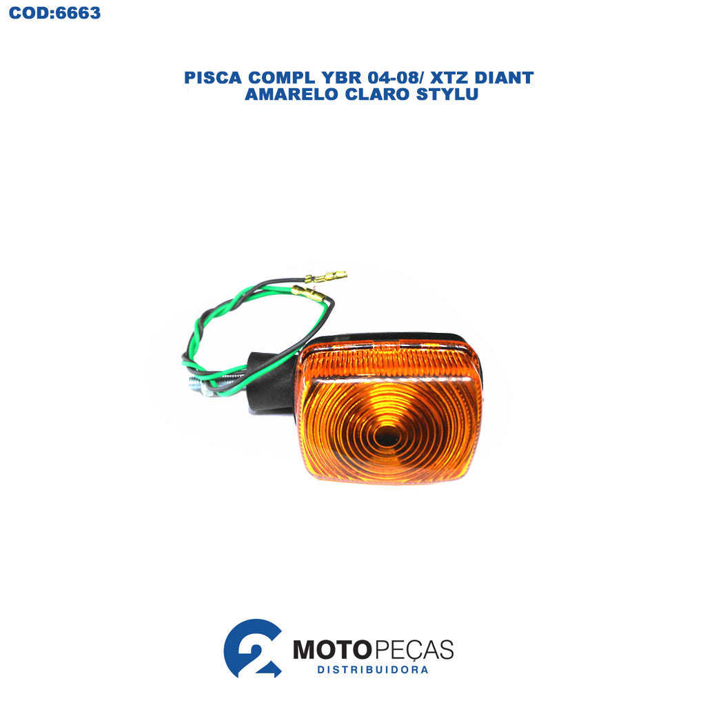 Pisca Compl YBR 0408 / XTZ Diant / Amarelo Claro Stylu