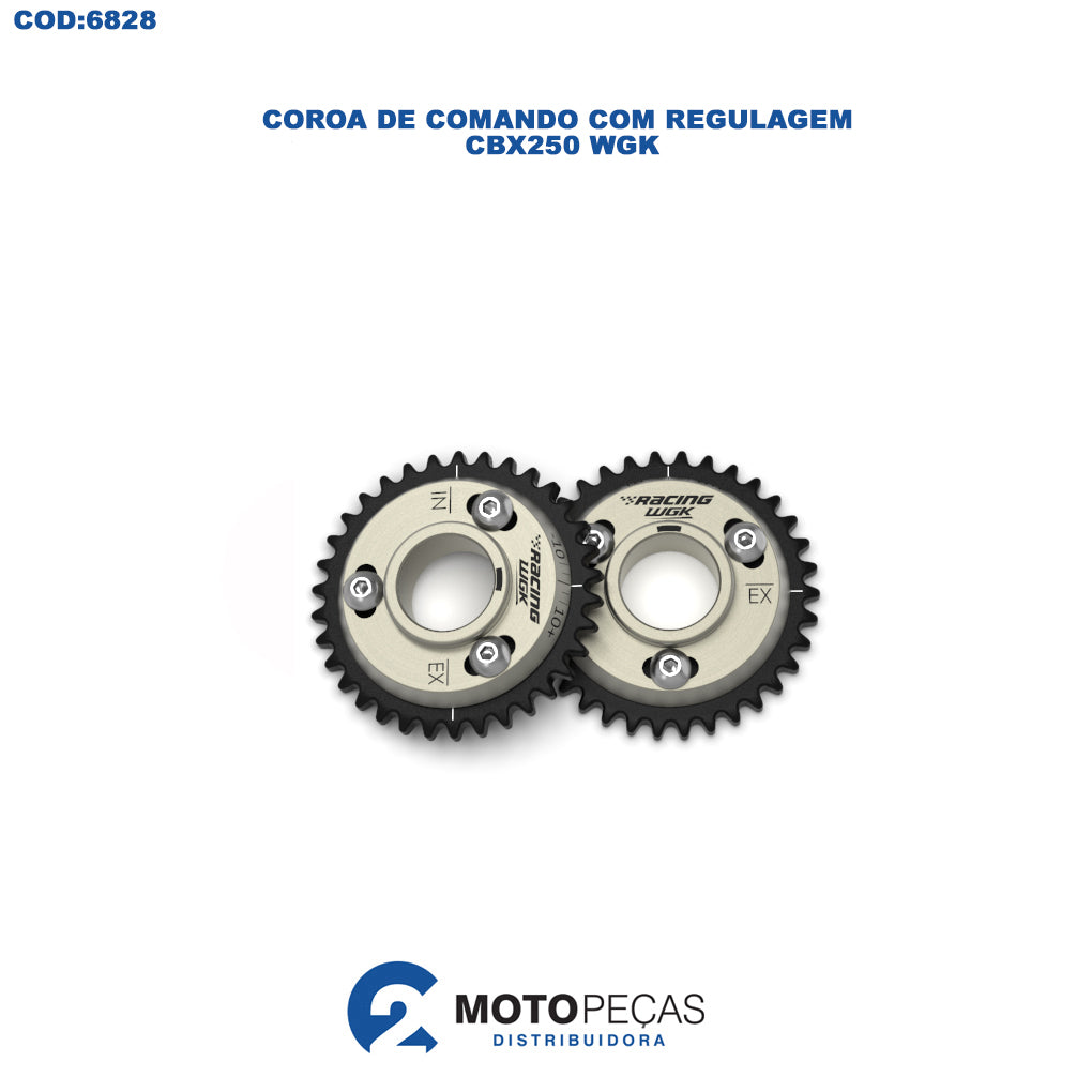 Coroa de Comando com Regulagem CBX250 WGK