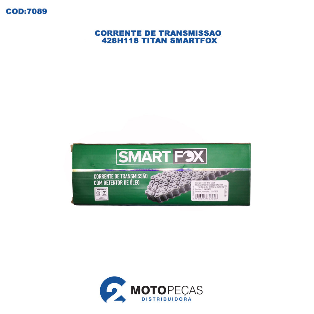 Corrente de Transmissao 428H118 Titan Smartfox