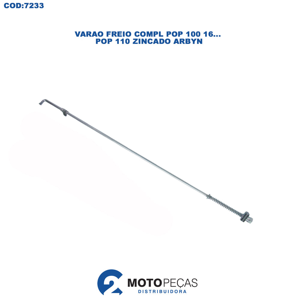 Varao Freio Compl Pop 100 16... / Pop 110 Zincado Arbyn