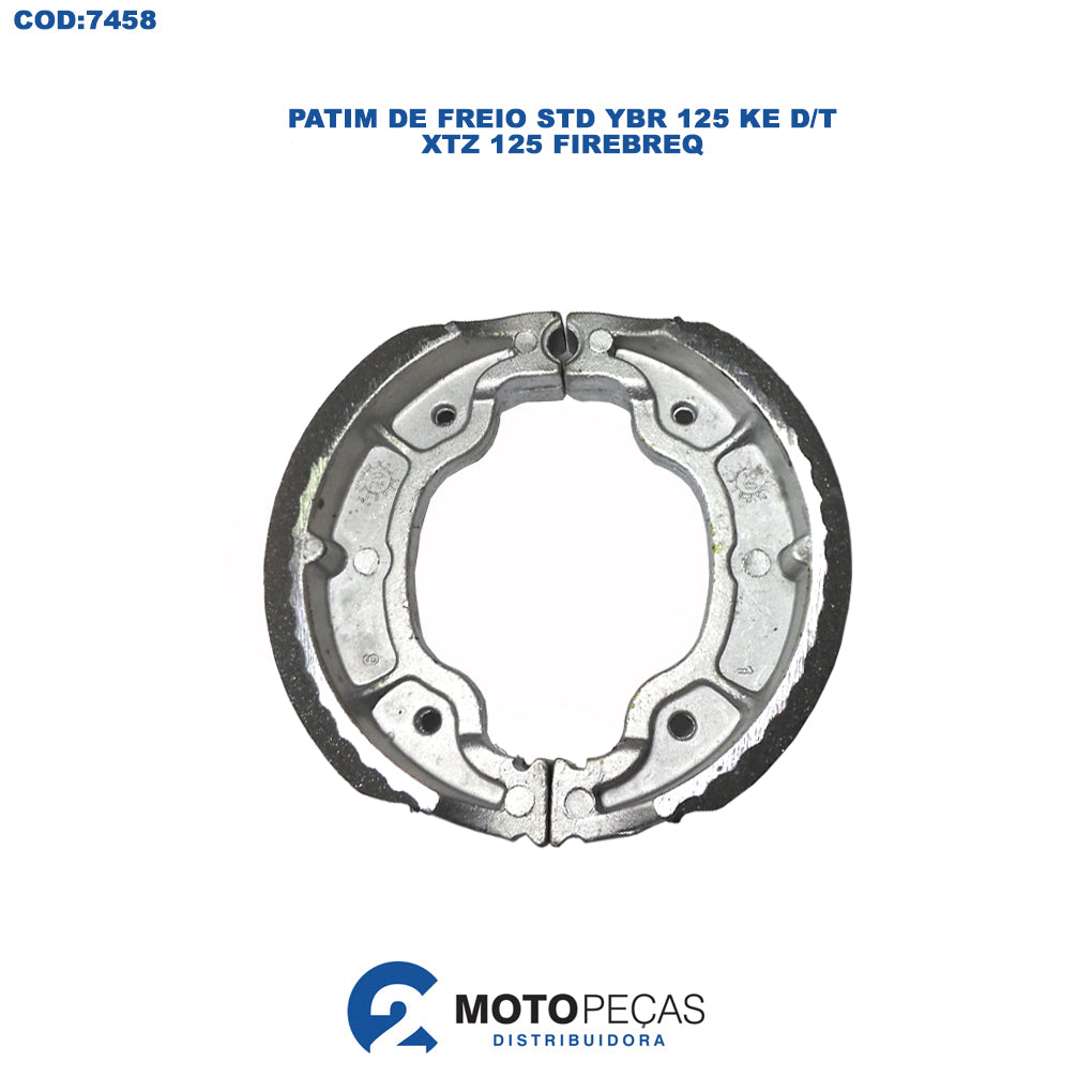 Patim de Freio STD YBR 125 Ke D/T /XTZ 125/ Firebreq
