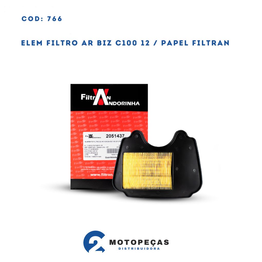 Elem Filtro Ar Biz C100 12 / Papel Filtran