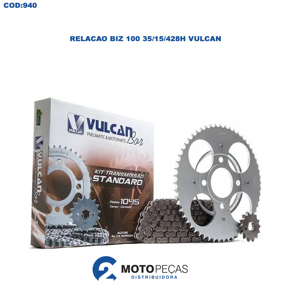 Relacao Biz 100 35/15/428H Vulcan